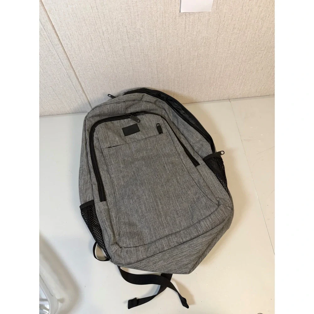 MATEIN Grey Anti Theft Slim Travel Laptop Backpack With USB Charging Port unisex